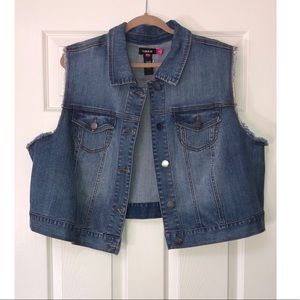 Torrid Plus size jean vest